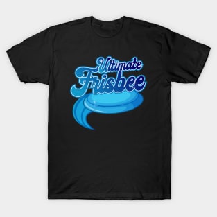 Ultimate Frisbee Blue Disc T-Shirt